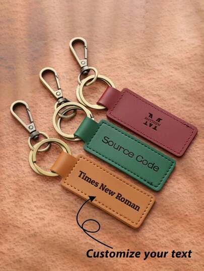 1PC Custom Leather Key Chain, Personalised Text Leather Keyring, Ride Keychain, Leather Keychain For Car Key, Best Gift, Men Gift,Dawg,Engraved,Durable,Stainless,Colorful,Cute,Adorable,Funny,Kawaii,Y2K,Stylish,Unisex,Casual,Custom,Personalized,Unique,Customized,Ideal Gifts For Him,Ideal Gifts For Her,Her,Boyfriend,Girlfriend,Family,Friends,Children,School Supplies,Back To School,School Gift,For Office,For School,For Classroom,For Teacher Gifts,For University,For Colleague,For Dorm Rooms,For Teacher,For Boys And Girls,For Teenagers,Junior High School Students,Middle School Students,High School Senior High School Students,College Students,University Students,Freshman,Sophomore,Underclassmen,Customized Keychains & Accessories,Easy Comfort