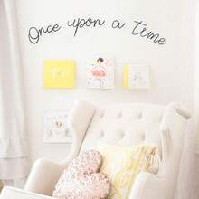 1 Set Once Upon A Time Metal Wall Art, DIY Wall Decor For Bedroom ,Wall Art Black Wall Hanging Decor Silhouette Wall Art For Bedroom Living Room Bathroom Office Hotel Wall Decoration - Black-gT458 - View 8