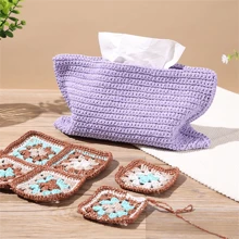 1pc 100g Silver Thread Hollow  Yarn For DIY Hand-Knitting Bags, Hats, Textile Crafts, Shiny Linen Thread - Multicolor - View 4