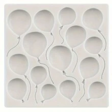 Silicone Fondant Mold For Cake Decoration - 1Pc Balloon Shape Gum Paste Mold, DIY Baking Tools, Chocolate Clay Casting, Lead-Free Material