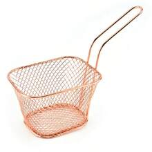 1PC Chips Square Mesh Frying Basket Stainless Steel French Fry Chips Net Strainer Kitchen Cooking Oil Filter - 1 - View 9