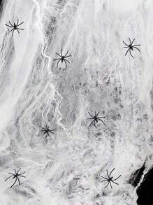 1/3/5/10Pcs Halloween Decorations Artificial Spider Web Super Stretch Cobwebs With Fake Spiders Scary Party Scene Decor Horror House Props Fall Autumn,Christmas
