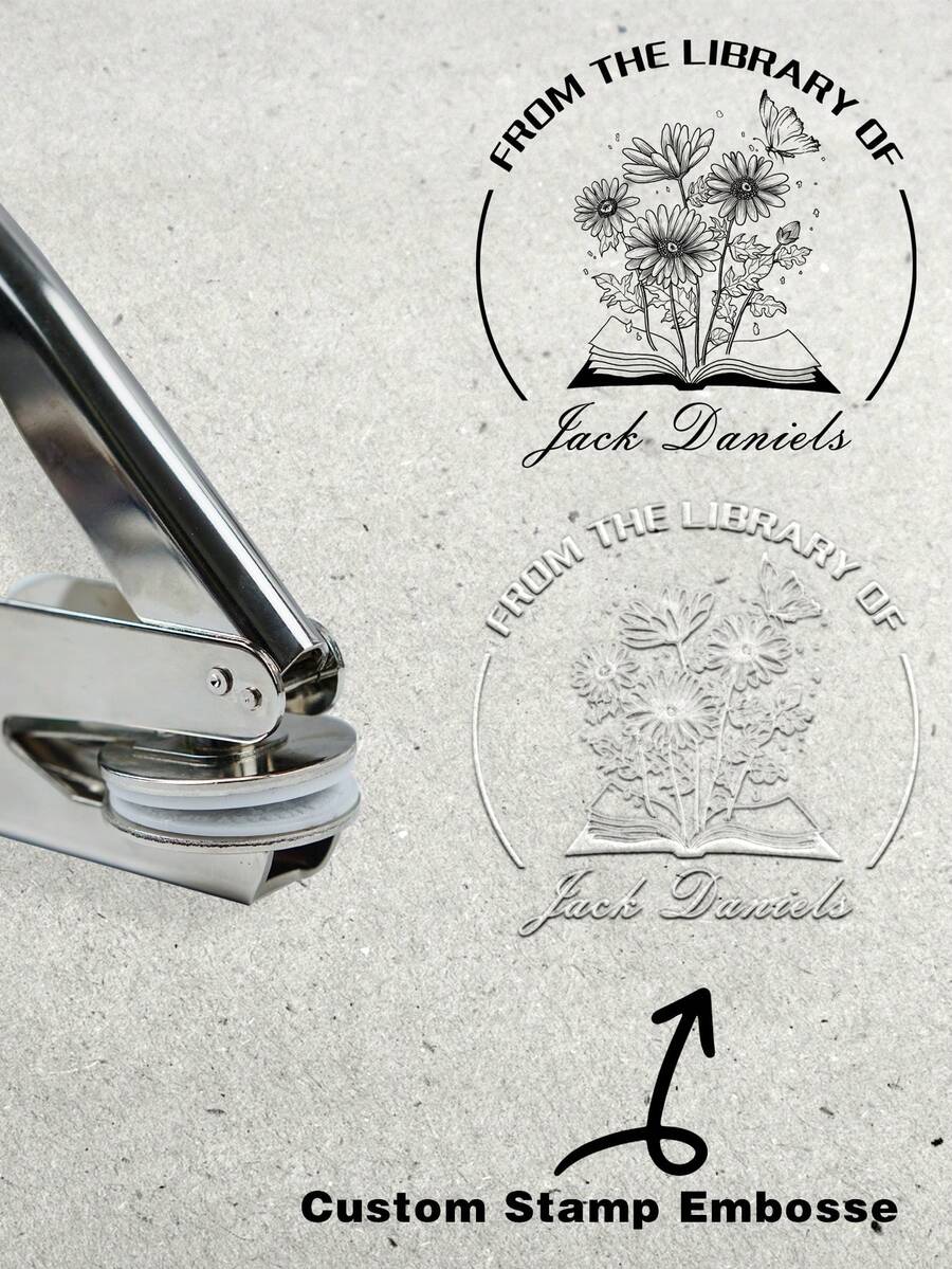 Máy dập nổi sách tùy chỉnh, Từ thư viện máy dập nổi sách, Máy dập nổi thư viện, Máy dập nổi sách cá nhân, Máy dập nổi sách tùy chỉnh với tên của bạn