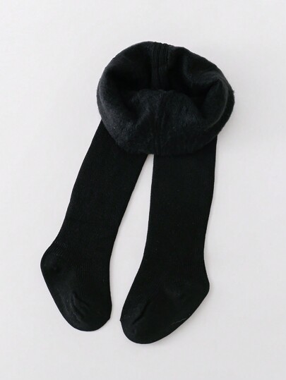 1pc Children Thickened Velvet Pantyhose, Baby Warm Leggings, Girls Stirrup Tights For Autumn Winter