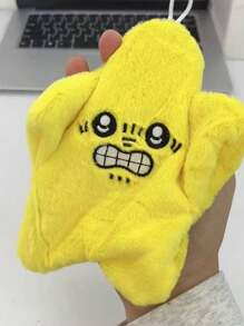 1 pieza Muñeco de peluche de estrella vibrante, brillante y temblorosa, Colgante de mochila/llavero de estrella tonta e irritable - Multicolor - Ver 6