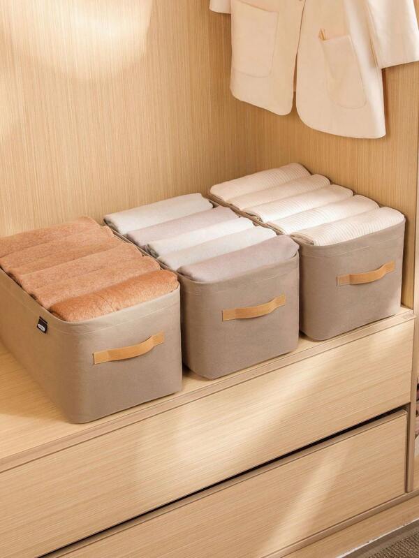1/2/5 piezas Caja de almacenamiento de ropa Cesta de almacenamiento de tela reforzada Caja de almacenamiento de ropa, pantalones Caja de almacenamiento Armario del dormitorio Hogar Caja de almacenamiento Vestido Pantalones Zapatos Botas Falda dormitorio, Organizador, Organización, Almacenamiento en el hogar, Camiseta blanca para mujer, Pantalones negros para mujer, Ropa de invierno para damas, Vestido, Ropa de invierno para damas, Vestidos elegantes para mujer, Camisa blanca para damas, Manga larga, Mono blanco para mujer, Vestidos de primavera para mujer, Atuendos de primavera para mujer, Primavera, Ropa de primavera, Minimalista, Tops de verano