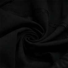 Under Armour運動長褲女 跑步健身訓練寬鬆舒適透氣休閒褲子 - 黑色/白 - 查看 3