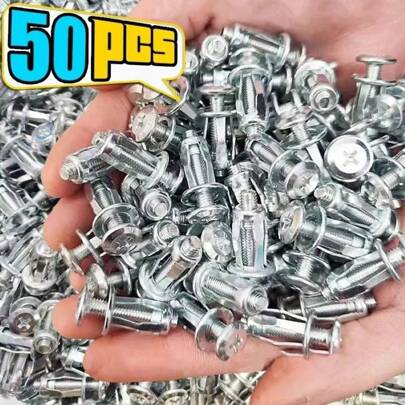 10PCS-50PCS Jack Nuts Screw Petal Screw Anchors Petal Expansion Plugs For Curtain Expansion Clamp Petal Rivet Lock Bolt Board Wall Fasteners