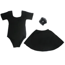 Kit Ballet Infantil 3 peças - Preto - Visão 1