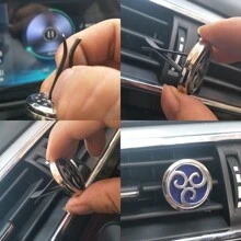 1pc Tree Of Life Car Aromatherapy Diffuser Locket Car Clip Fragrance Essential Oil Diffuser Car Vent Clip Air Freshener Purifier Auto Air Vents Car Interior Accessory