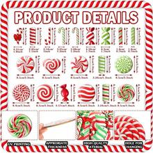 20pcs/Set Christmas Candy Wooden Decor Set - Party Decorations, Home Decor, Cute Gifts,Christmas Gift