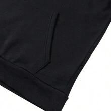 Under Armour 男式黑色保暖防风连帽夹克，休闲运动外套 - 黑色 - 查看 5