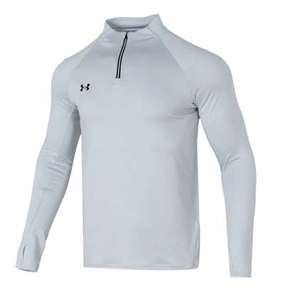 Under Armour Under Armour Half-Zip Long-Sleeved T-Shirt Men's And Women's Quick-Drying Knitted Breathable Fitness Sportswear