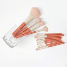 KIT 12 Makeup Brushes For Concealer, Eyeshadow, Highlighter, Blush, Powder024-143 - Beige - View 8