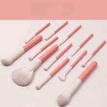 KIT 12 Makeup Brushes For Concealer, Eyeshadow, Highlighter, Blush, Powder024-143 - Beige - View 6