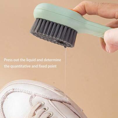 多功能鞋刷带液体，软毛，鞋子清洁工具，家用洗鞋刷