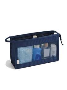 Set organizator de călătorie din 9 piese: pungi portabile de depozitare, geantă de machiaj cu separare uscată și umedă, husă multifuncțională pentru tampon sanitar, organizator modern minimalist, geantă de toaletă cu compartiment pliabil, husă pentru pantofi pentru îmbrăcăminte exterioară, lenjerie de corp, pantofi, bijuterii, paletă de fard de pleoape, pensule de machiaj, ruj, fard de sprâncene, creion, creion, powder. Vibrații - Multicolor - Vizualizare 26