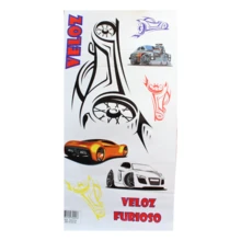Happy And Furious Cars Boy's Bedroom Decoration Sticker - 彩色 - 查看 9
