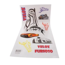 Happy And Furious Cars Boy's Bedroom Decoration Sticker - 彩色 - 查看 6