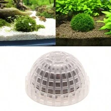 1 pezzo Decorazione per acquario con pianta viva, sfera di muschio filtro per pesci e piante acquatiche sane, muschio escluso