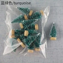 12 pezzi Mini alberi di cedro artificiali, multicolore, blu, verde chiaro, verde, bianco, oro, argento, per festival, casa, ufficio, decorazione da giardino, migliori regali, decorazione per la casa, decorazioni natalizie, decorazione per la stanza, decorazioni natalizie per la casa, regali di Natale, decorazioni natalizie