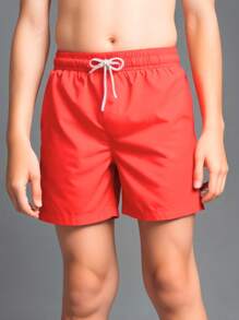 Bermuda Mauricinho Children's Beach Shorts Basketball Model - 紅色 - 查看 1