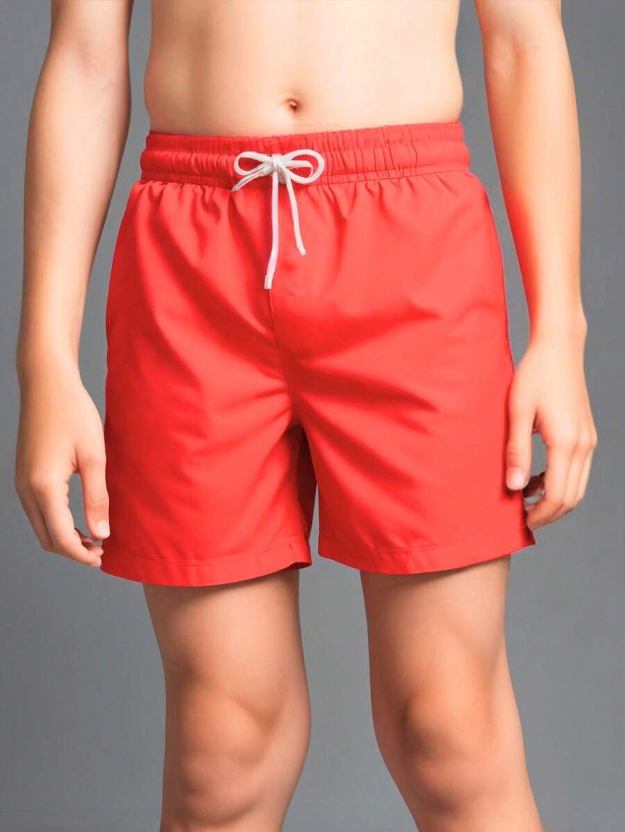 Bermuda Mauricinho Children's Beach Shorts Basketball Model - 紅色 - 查看 1