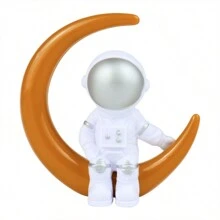 1pc Cute Creative Astronaut Cake Topper Decoration,Christmas - Gold - View 14