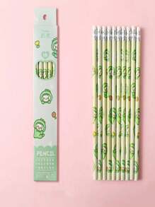 1pc/Box Cute Cartoon HB Pencils, Colored Pencils Writing Stationery Supplies - Multicolor - View 14