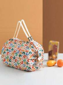 1 个可折叠购物袋，单肩便携式超市购物袋 - 彩色 - 查看 6