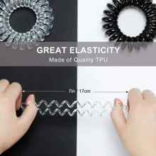 10/20 Pcs Spiral Hair Ties Spiral Hair Ties For Women Ponytail Holder Spiral Rubber Band For Hair Spring Rubber Band Ponytail Holders Hair Elastics Hair Rubber Bands Scrunchies Hair Rope Elastic Hair Tie