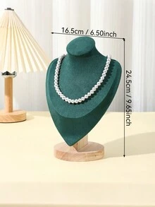 木制人体半身珠宝展示架，项链架，珠宝展示架，台面珠宝展示架 - 多色 - 查看 20