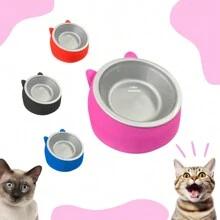 High Feeder And Waterer For Cats Correct Posture Ergonomic Kitten - Màu xanh lam - Xem 2