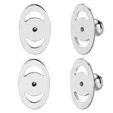 Earring Lifter Backs, Button Pierced Earring Backs For Droopy Ears Large Locking Earring Support Backings Replacements For Heavy Earrings Flat Earring Backers For Studs