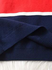 Young Boy School Style Striped Pullover Sweater, Suitable For Spring, Autumn And Winter - Grey - View 7