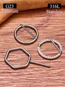 1 chiếc nhẫn núm vú G23 Titanium nhạy cảm dành cho các cặp đôi, tăng cường sự lãng mạn và gần gũi - Nhiều màu - Xem 5