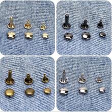 Leather Rivets, 480 Sets Of Rivets For Leather Rivets, Single Cap Metal Rivet Tubes, With 3 Fixing Tools, 3 Sizes Of Hollow Rivets (480 Pieces) - 360pcs/set - View 1
