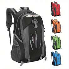 38L Outdoor Backpack Waterproof Backpack Travel Backpack Black Hiking Bag - Black - View 2