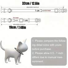 New Arrival Detachable Bow-Knot Christmas Pet Collar, Adjustable Medium/Large Pets Xmas Colored Bow Tie Bell Necklace