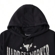 Under Armour UA Pjt Rock Terry Hoodie Men's Training Fitness Hooded Sweatshirt, Loose Fit 1370458-001