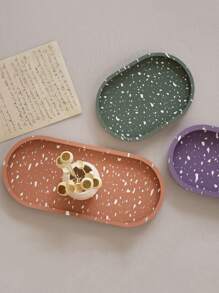 1PC Ellipse Shape Tray Epoxy Resin Mold Storage Tray Casting Silicone Mold Home Decoration DIY Flower Pot Base Handmade Craft Tools - Tray - View 4