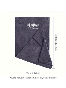 1 件运动毛巾、健身房吸汗毛巾、速干浴巾，适合户外活动、露营用品