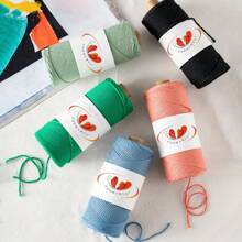 2mm Hollow  Yarn, Japanese Style Linen Round Rope For Crocheting & Weaving, Bag Making