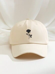 1 chiếc mũ bóng chày in hoa hồng, mũ chơi golf thoáng khí có thể điều chỉnh dành cho nữ, mũ chống nắng vành cong thời trang mùa hè cho cả nam và nữ ngày lễ tình nhân - in - Xem 7