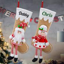 Personalized Christmas Stockings, Large, Custom Monogram Name Christmas Stockings In Santa Claus, Mrs. Claus, Perfect For Kids, Boys, Girls, Family, Customize Your Xmas Stockings For Fireplace Christmas Holiday Party Decoration Gifts Birthday Graduation