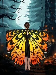 2pcs Adult Soft Fabric Polyester Butterfly Angel Fairy Show Prop Wings - Multicolor - View 8