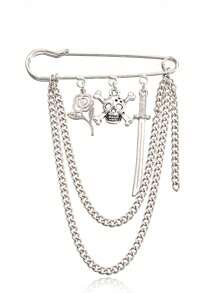 1 szt. Broszka dekoracyjna dla kobiet z motylem, misiem i sztucznymi perłami, Vintage Casual Chic, aluminiowa, akcesorium ze stopu, szpilka do akcesoriów do ubrań, torba, plecak, do szkoły