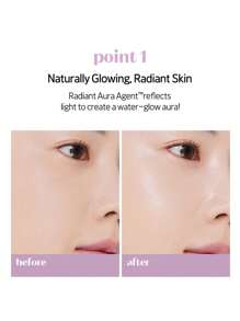 ETUDE 仙女光彩滋养霜，多功能妆前乳/底霜，打造自然透亮、弹润柔滑、水润饱满的肌肤，蕴含低分子透明质酸、摩洛哥阿甘油和鳄梨油，完美妆前乳，24克/0.85盎司。韩国化妆品，礼品装。 - 24g/0.85oz. - 查看 4