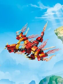 1 块积木龙系列塑料玩具模型礼物儿童冬季礼物 - 彩色 - 查看 6