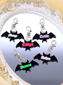 Customized Products Personalized Acrylic Key Ring Customized Name Key Ring Key Chain License Plate Label Driver's License Label Memorial Customization Unique Gift (Customized Notes Can Only Be Made In English, Other Languages ​​Will Be Translated Into English Acrylic Bat All Year Round